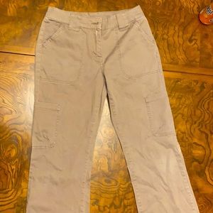 EUC CHRISTOPHER & BANKS TAUPE BOOT CUT PANTS SZ 4